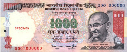 Bank of India banknotes